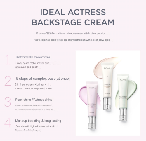 [KLAVUU] WHITE PEARLSATION Ideal Actress Backstage Cream SPF30 PA++ ORIGINAL/ MINT/ LAVENDER